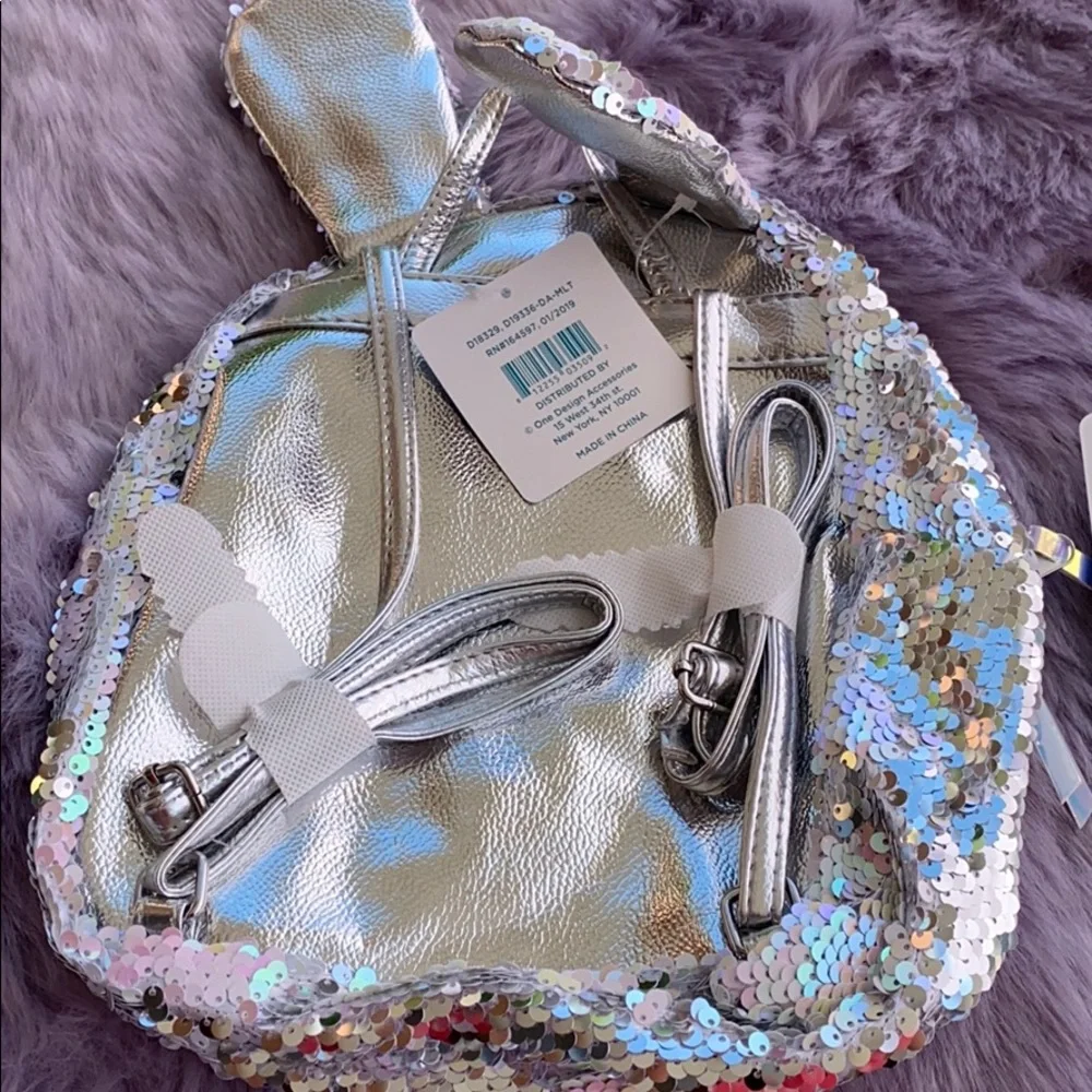NWT Flip Sequin Bundle Backpack & Headband